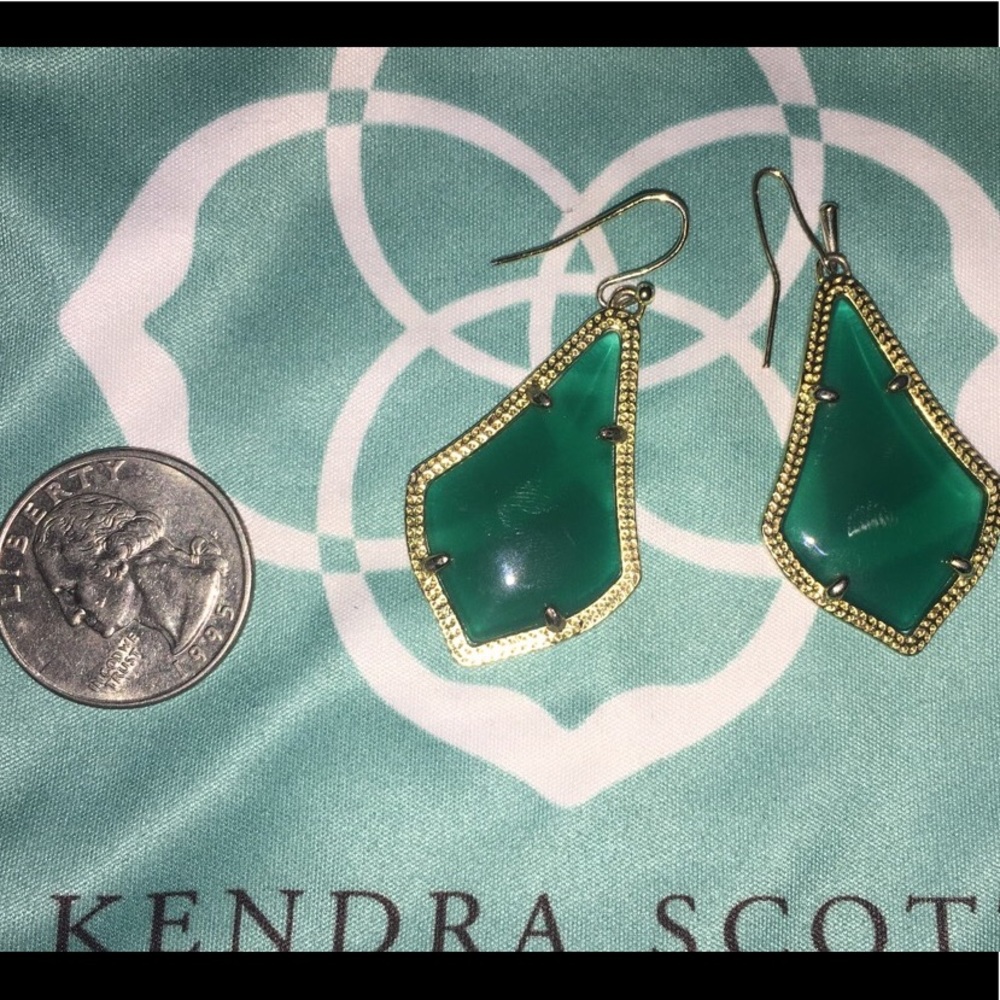 Kendra Scott Green Earrings